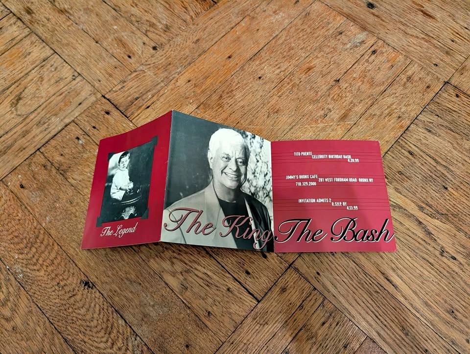 Tito Puente 1999 birthday party invite