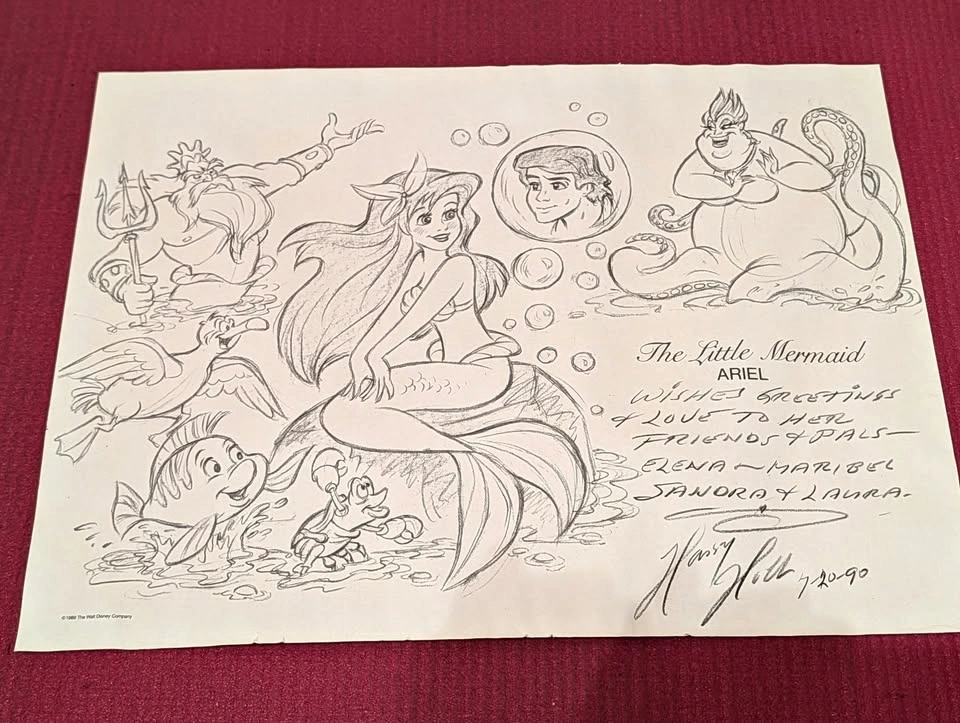 Harry Holt Original Illustration Pencil Drawing - The Little Mer