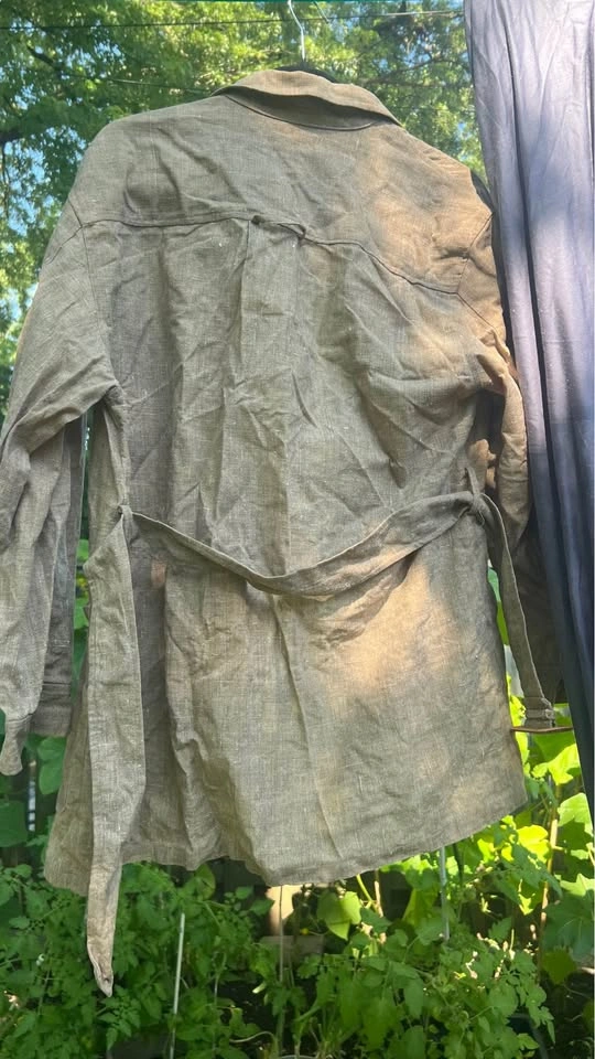 Sport 100% Linen Safari Jacket Size 12 - photo 3