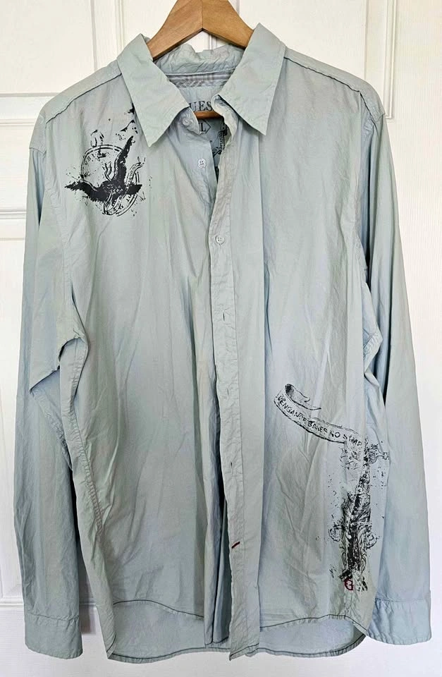 Vintage GUESS World's Finest Eagle Graphic Shirt - Size XL