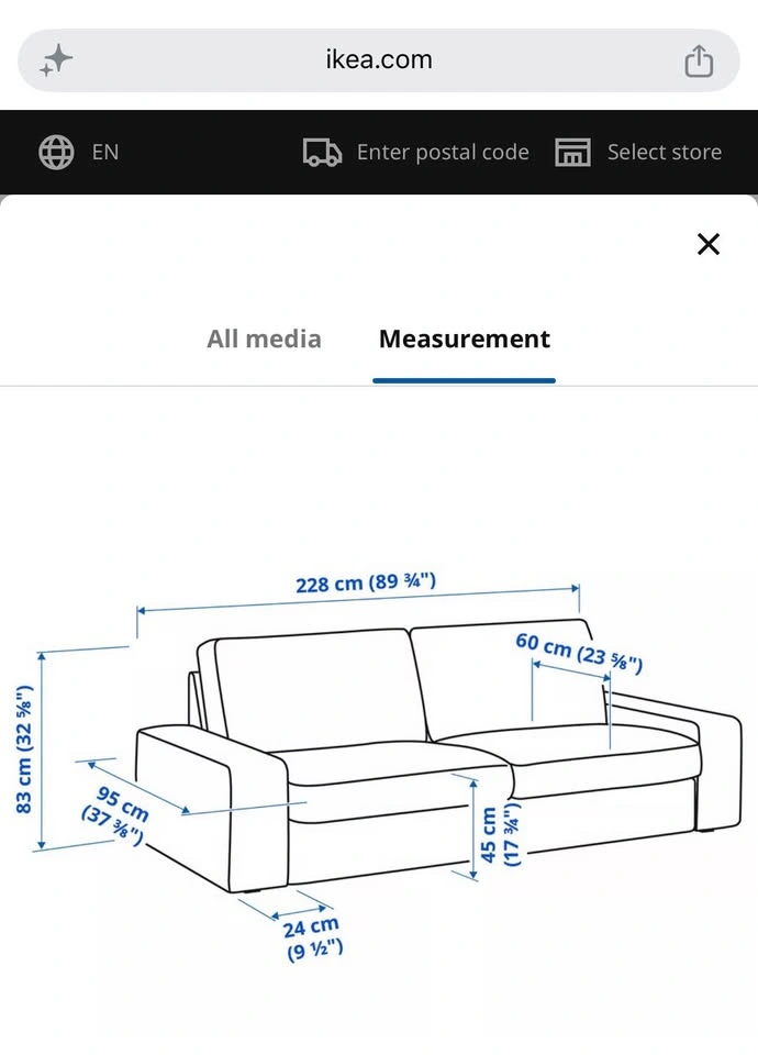 IKEA KIVIK 2 Sofa set - MOVING SALE - photo 3