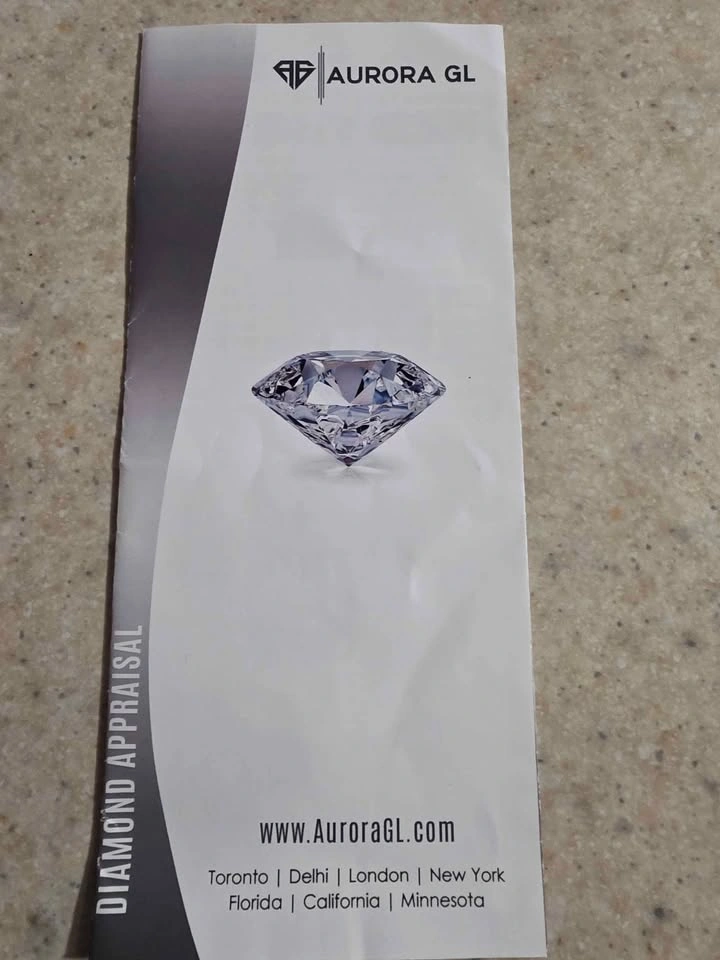 Two Karat Lab Grown Asscher Cut Blue Green Diamond - photo 3