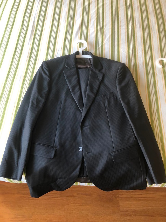 Black Pinstripe Suit - photo 2