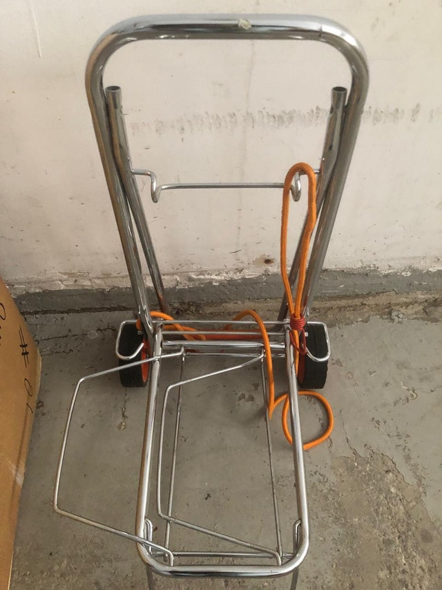 Chrome Folding Utility Cart