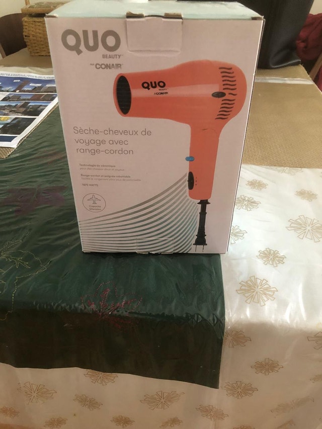 Quo Beauty Conair Travel Hair Dryer (new and unused)