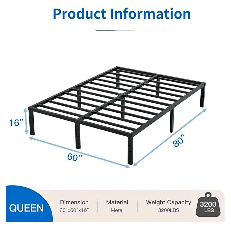 Brand new Queen Metal Platform Bed Frame