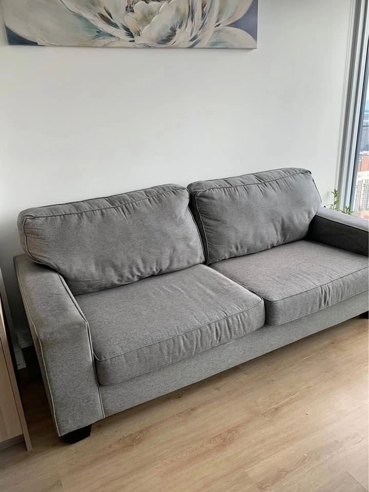 Gray 3-Seater Sofa – $40