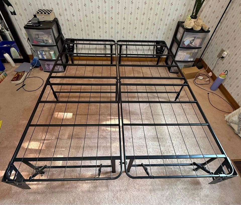 Zinus Metal Platform Bed Frame and bedskirt