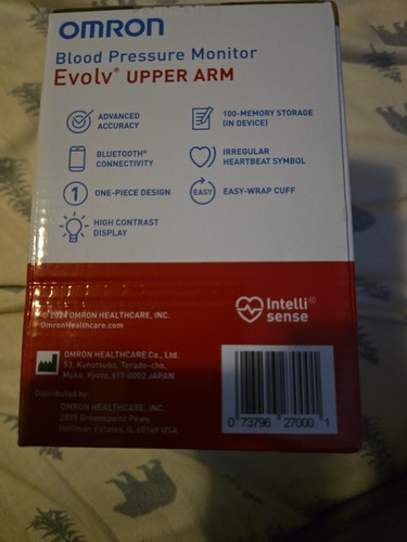 Omron BP7000 Evolv Wireless Upper Arm Blood Pressure Monitor - photo 2