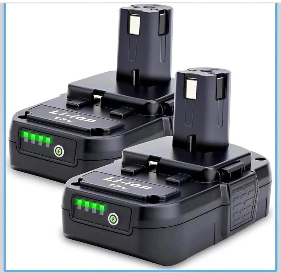 2-Pack 18V 3.0Ah Lithium Batteries Compatible with Ryobi ONE+
