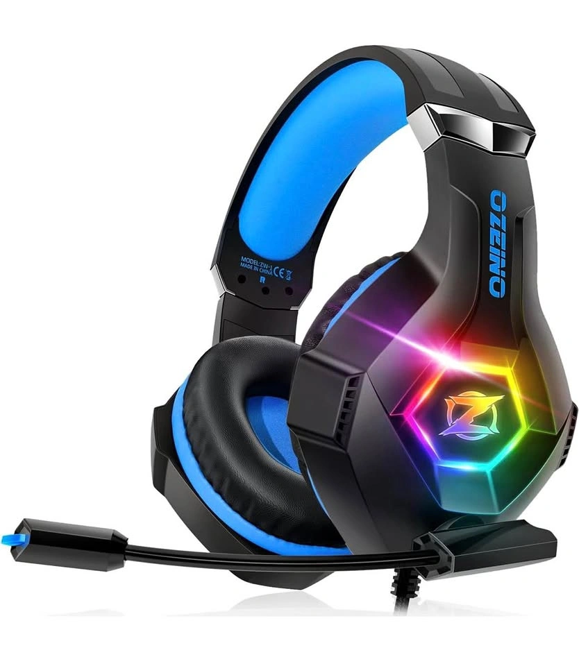 Ozeino Gaming Headset for Ps5 PC, Xbox Headset with Noise Cancel