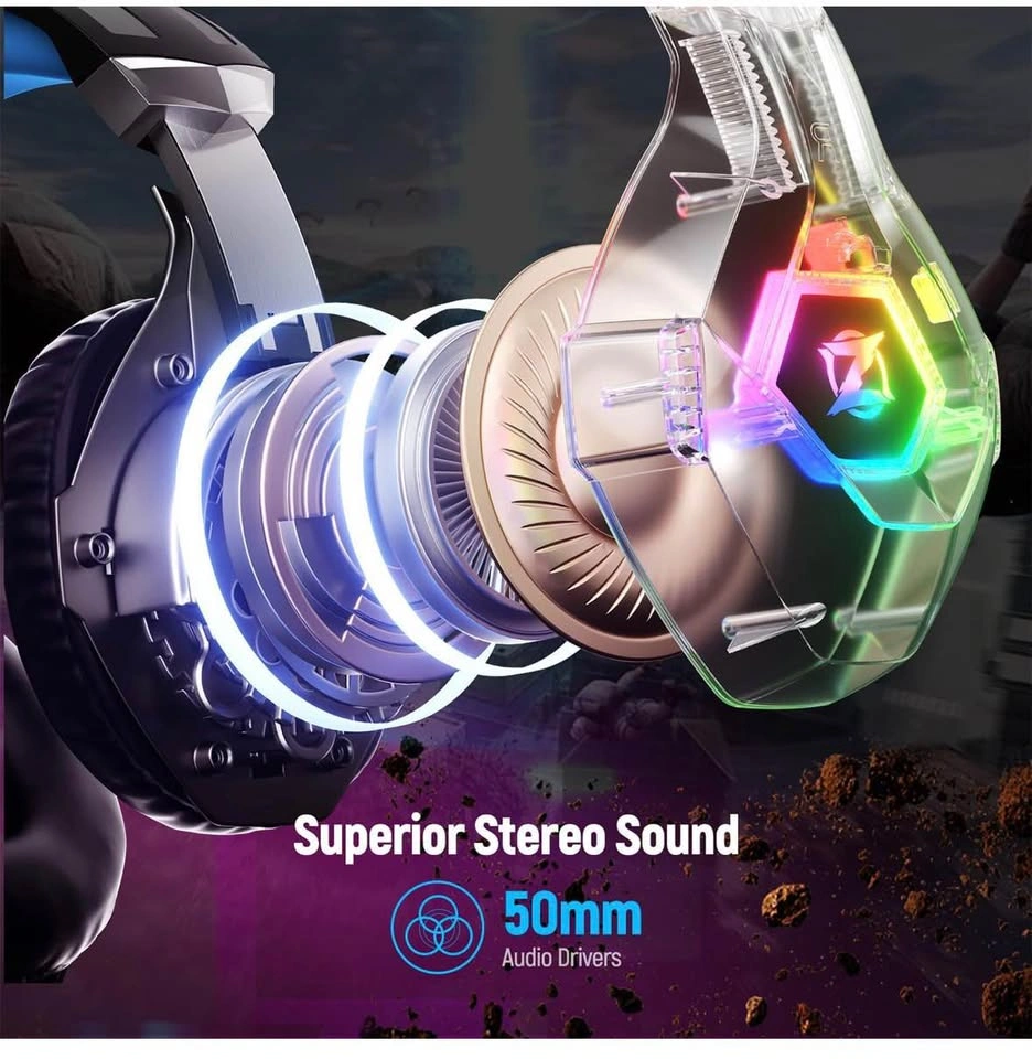 Ozeino Gaming Headset for Ps5 PC, Xbox Headset with Noise Cancel - photo 3