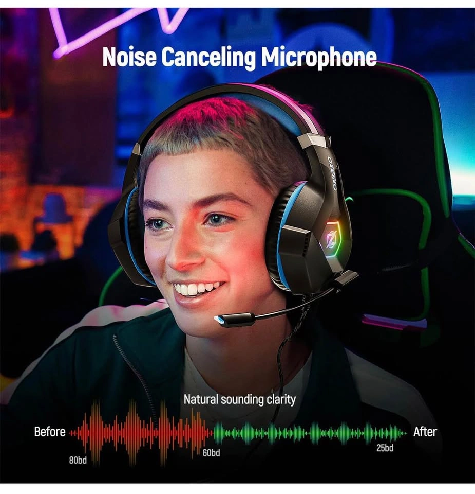 Ozeino Gaming Headset for Ps5 PC, Xbox Headset with Noise Cancel - photo 4