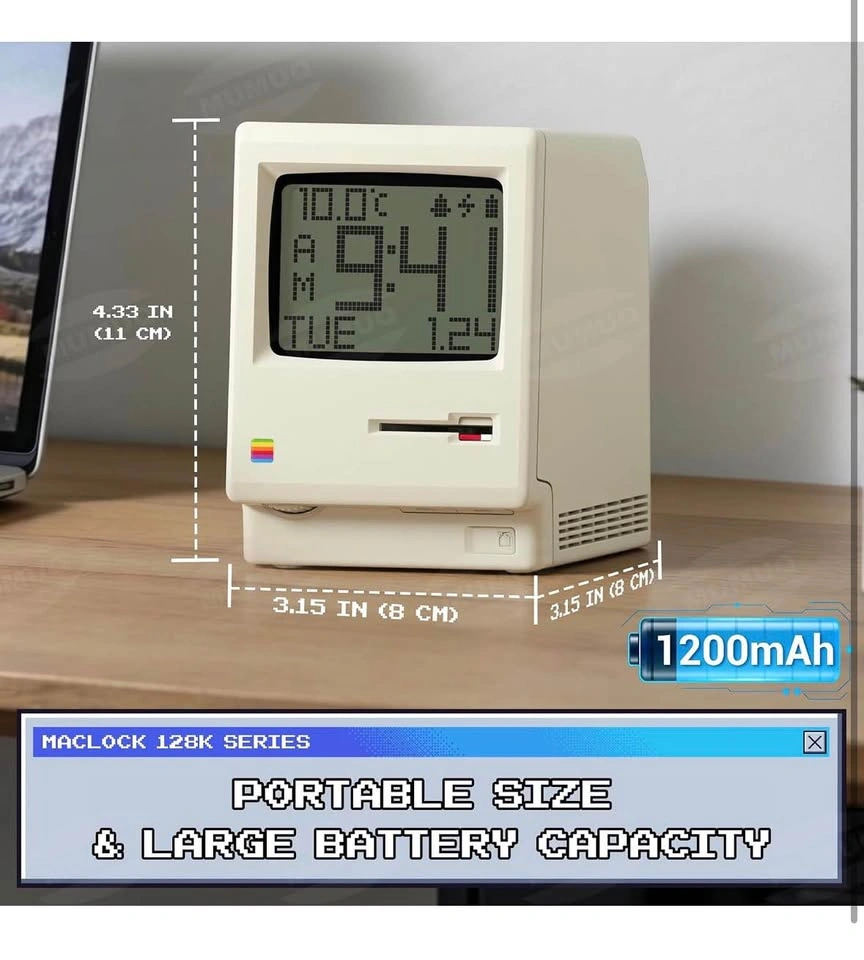 Maclock WB-8 Retro Pixel Alarm Clock - photo 3