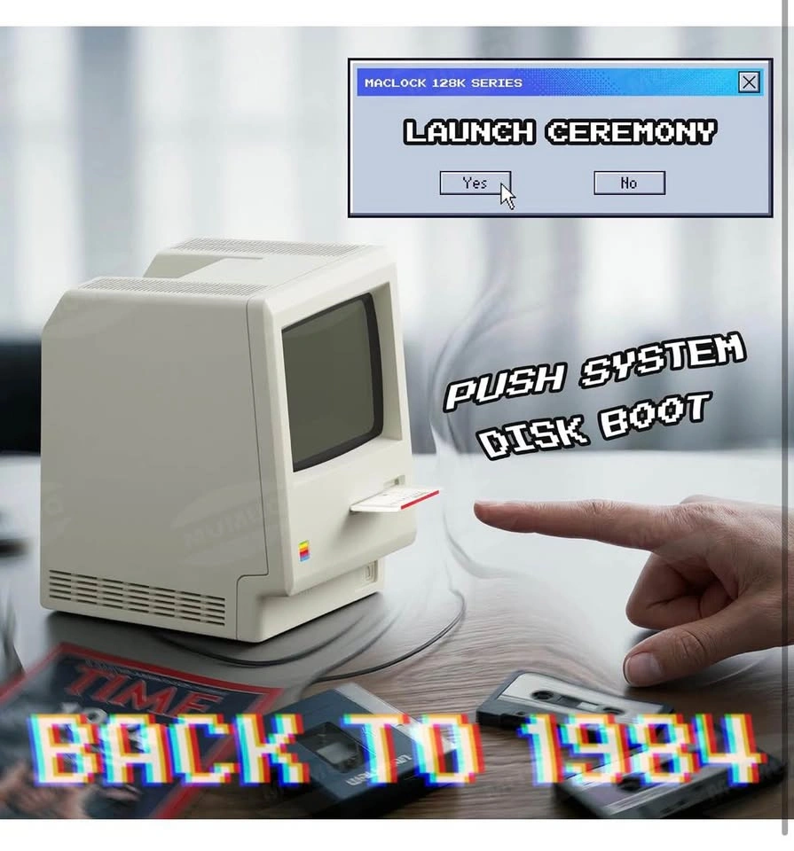 Maclock WB-8 Retro Pixel Alarm Clock - photo 4