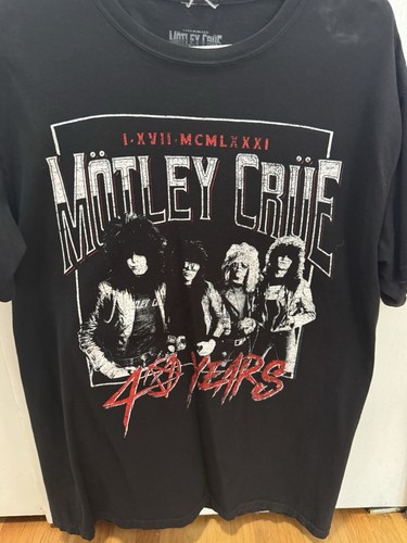 Mötley Crüe 40th Anniversary shirt. Official MC MERCH. EST.1981,
