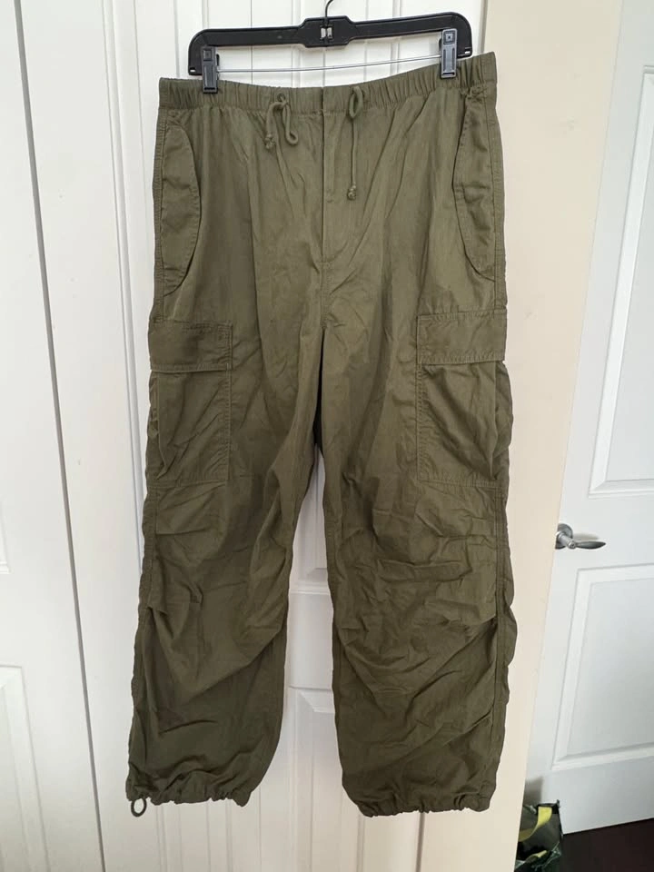 TNA Parachute Cargo Pants - Green - Size L - photo 5