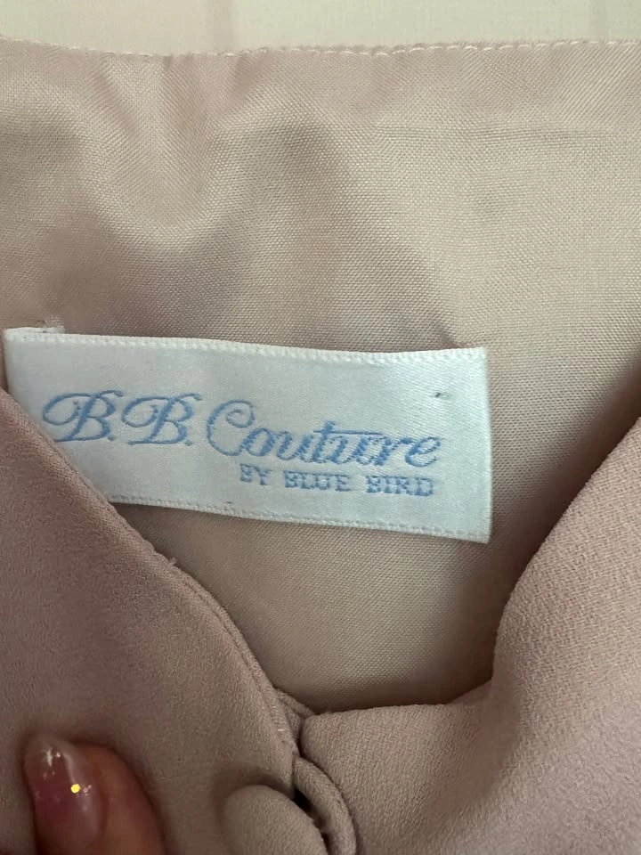 VINTAGE Blush Pink Vest Blouse - BB Couture by Blue Bird - photo 2