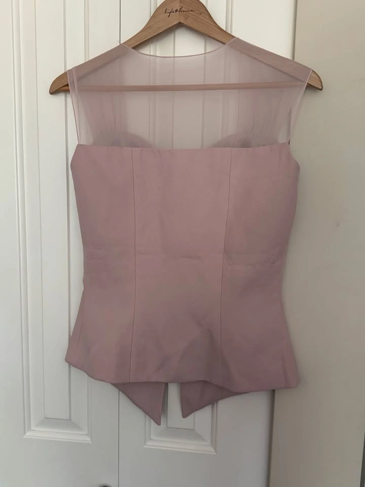 VINTAGE Blush Pink Vest Blouse - BB Couture by Blue Bird - photo 5