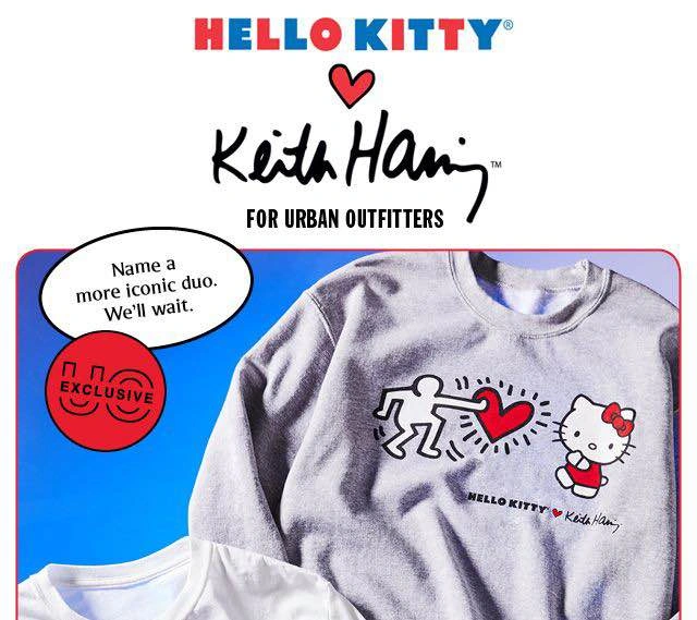 Urban Outfitters Hello Kitty x Keith Haring Crew Neck Sweatershi - photo 2