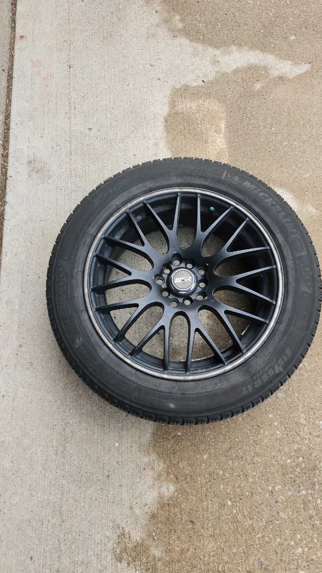 Michelin 215/55R17 Winter Tires on MSR Rims
