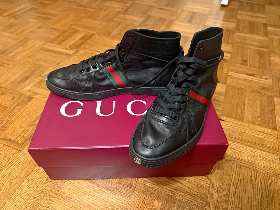 Gucci Ace High-Top Sneakers Size 44