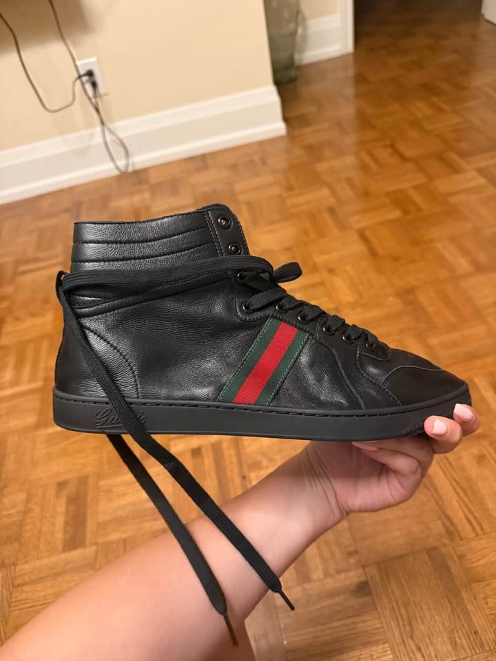 Gucci Ace High-Top Sneakers Size 44 - photo 3
