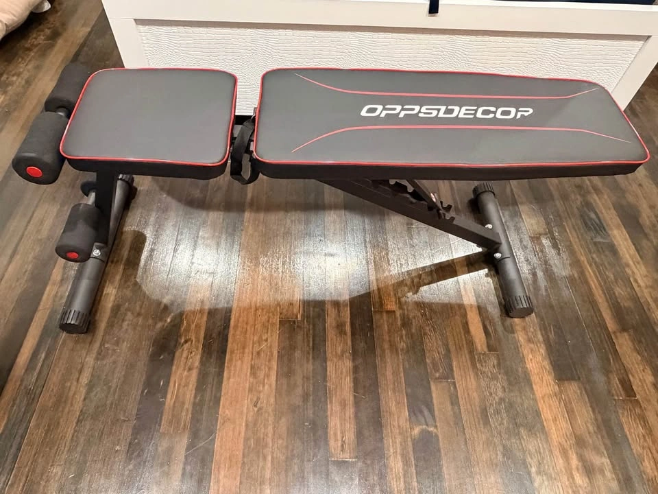 Adjustable Dumbbell Set + Workout Bench – Like New - photo 5