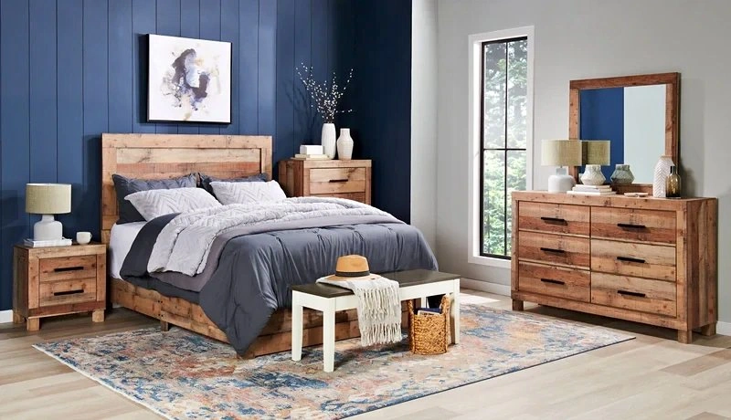 Complete King Bedroom Set – King Bed + Dresser/Mirror + IKEA Kin