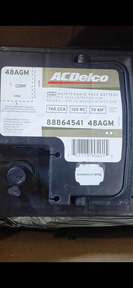 NEW ACDelco Gold AGM Battery Group 48/H6 — 760 CCA — $200 - photo 4