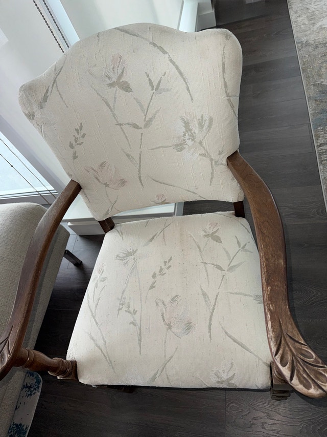 Floral Accent Chair