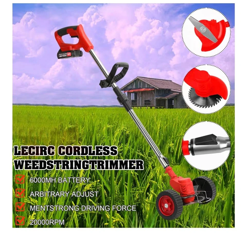 24V Cordless Electric Grass Trimmer and Lawn Mower - photo 2