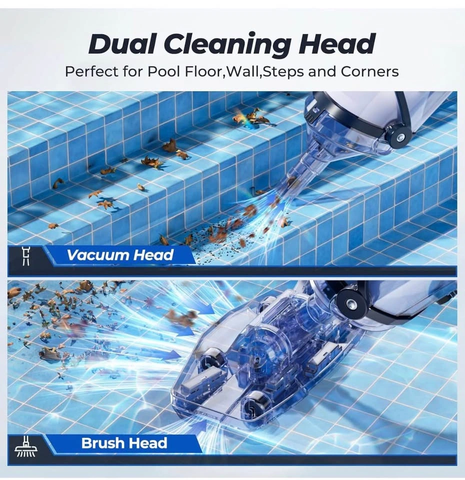 JESIMAIK Pool Vacuum for Above Ground Pool with Pole - photo 2