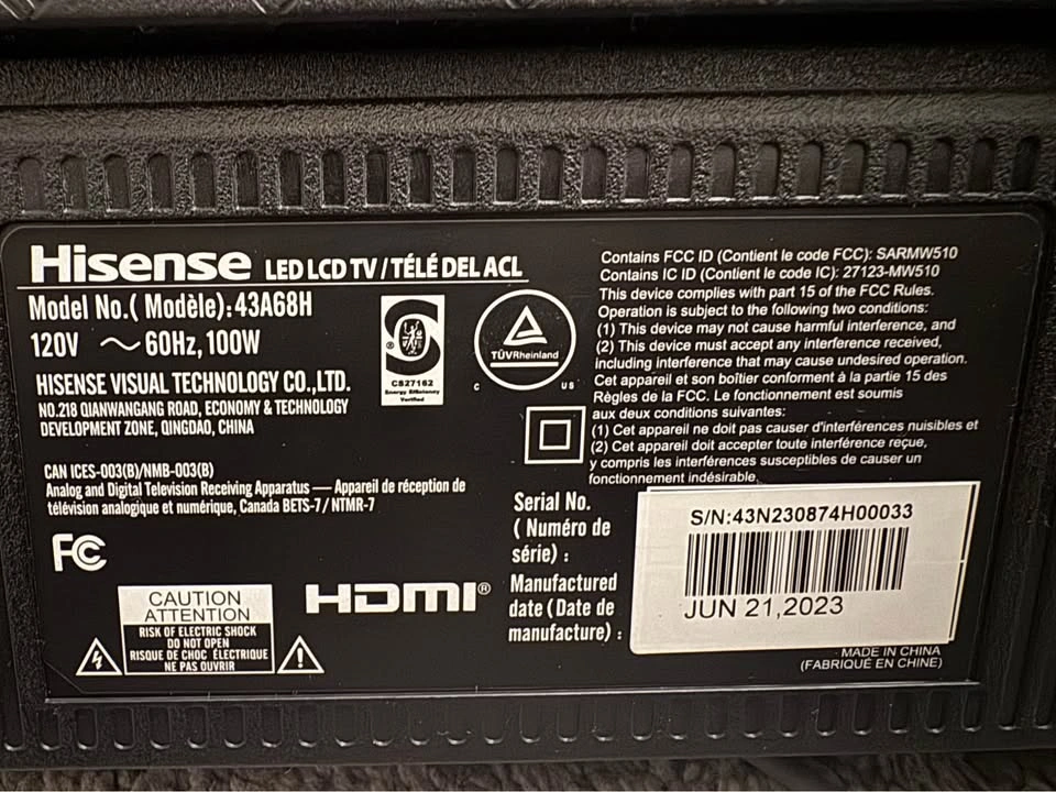 Hisense 43A68H 43-inch 4K Smart TV - photo 3