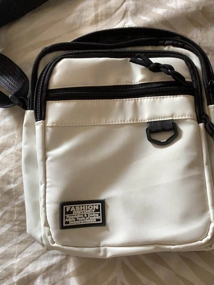 Small White with Black Crossbody purse - photo 2