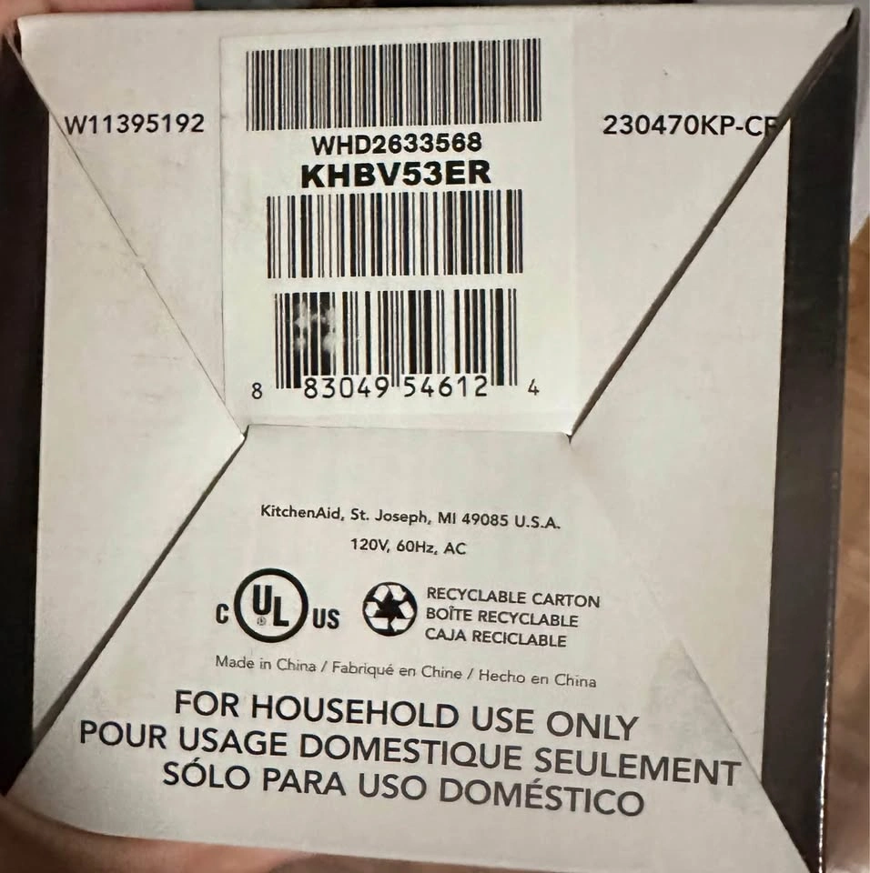 BNIB KITCHENAID variable speed corded hand blender - photo 4