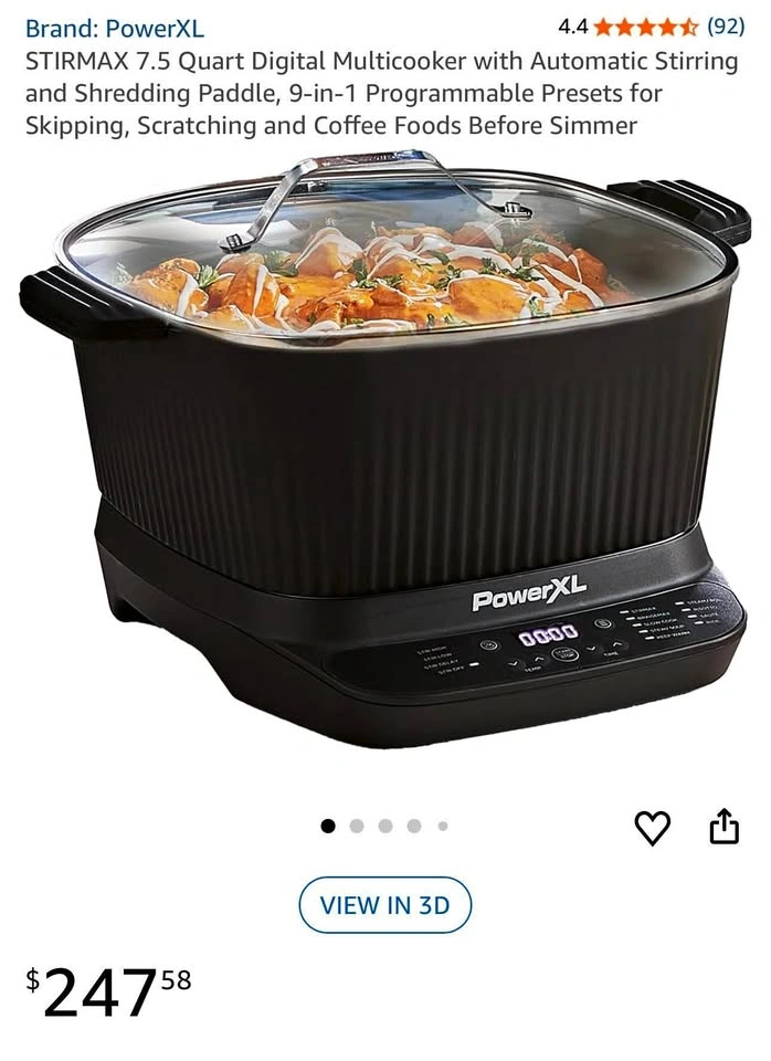 BNIB Powerxl Stirmax 7.5 qt multicooker