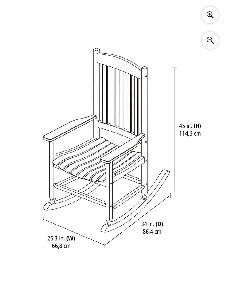 Wood Rocking Chair - photo 2