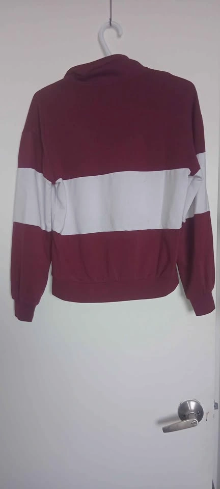 Burgundy and White Sweatshirt - photo 2