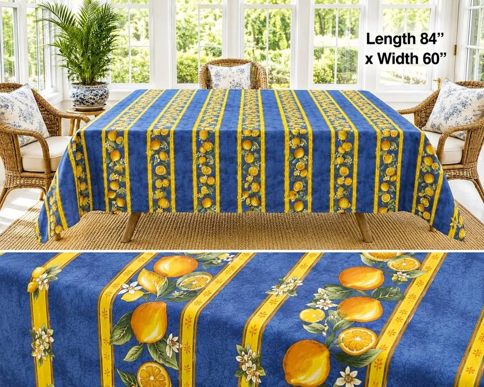 Table Cloth Provencal L’Arte de Vivre Made In Canada 100% Cotton