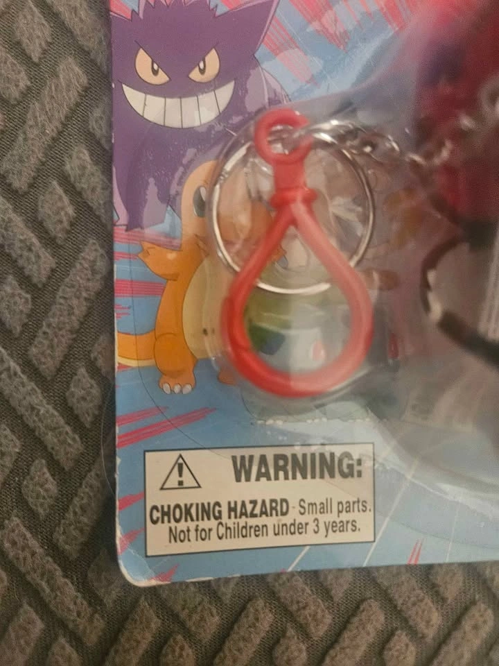 Pokemon Vintage Pikachu Pokeball Keychain New Sealed 1999 - photo 2