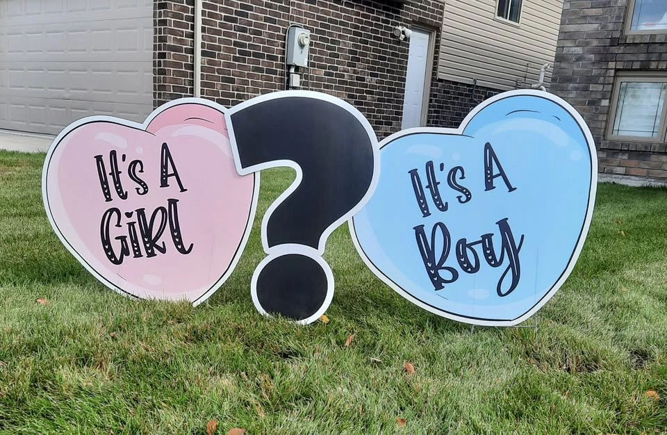 Baby Announcement Yard Card Celebration Sign - photo 5