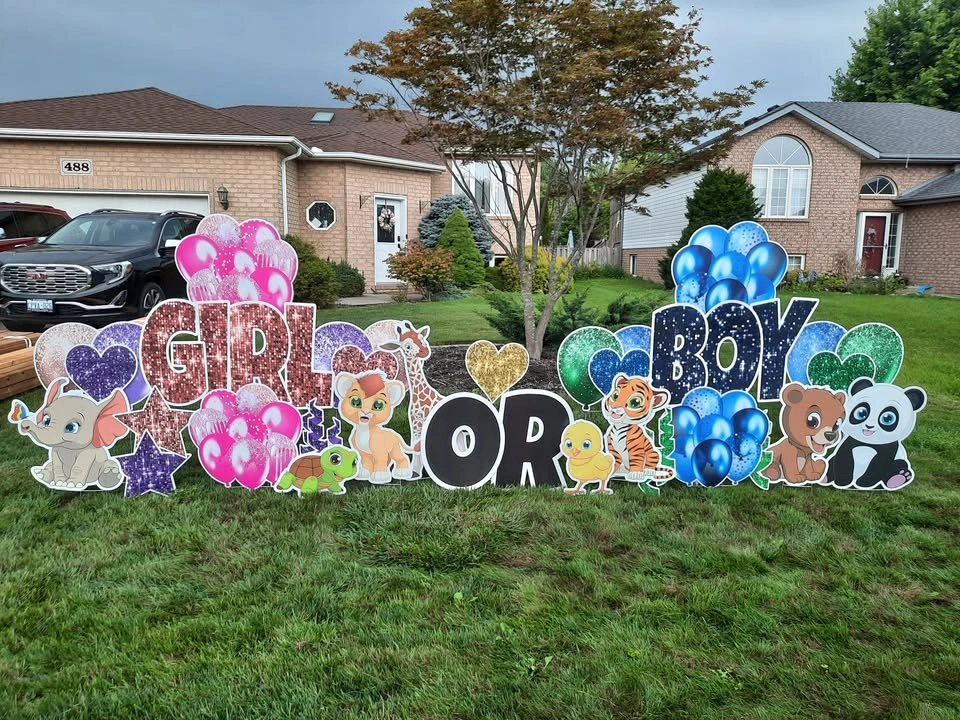 Baby Shower Yard Card Celebration Sign - photo 2