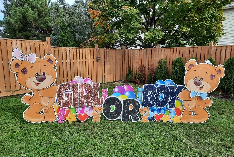 Baby Shower Yard Card Celebration Sign - photo 3