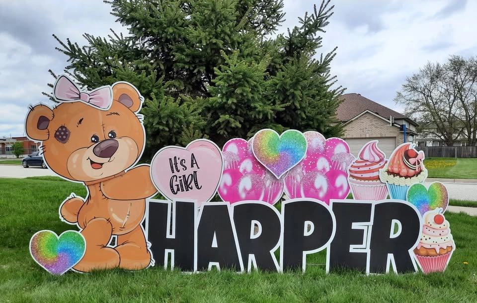Baby Shower Yard Card Celebration Sign - photo 4