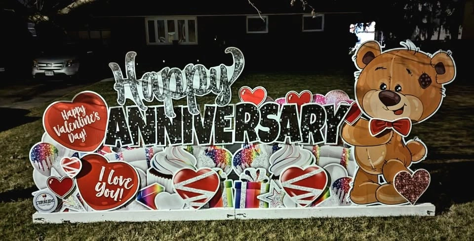 Anniversary Yard Card Celebration Sign - photo 2