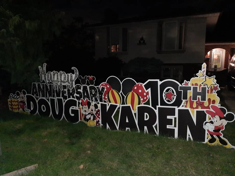 Anniversary Yard Card Celebration Sign - photo 4