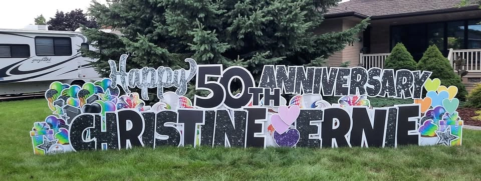 Anniversary Yard Card Celebration Sign - photo 5