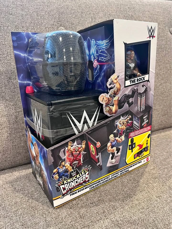 WWE Knuckle Crunchers Final Boss Microphone Playset