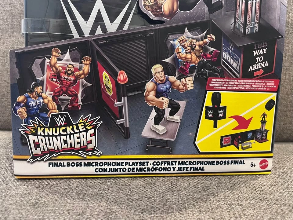 WWE Knuckle Crunchers Final Boss Microphone Playset - photo 2